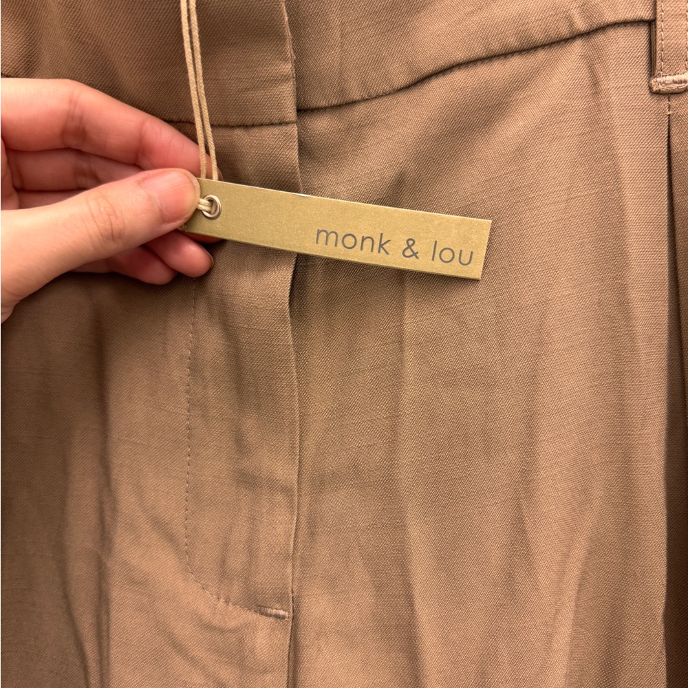 Men's Cargo Pants in Tan with Utility Pockets - Picture 3 of 3